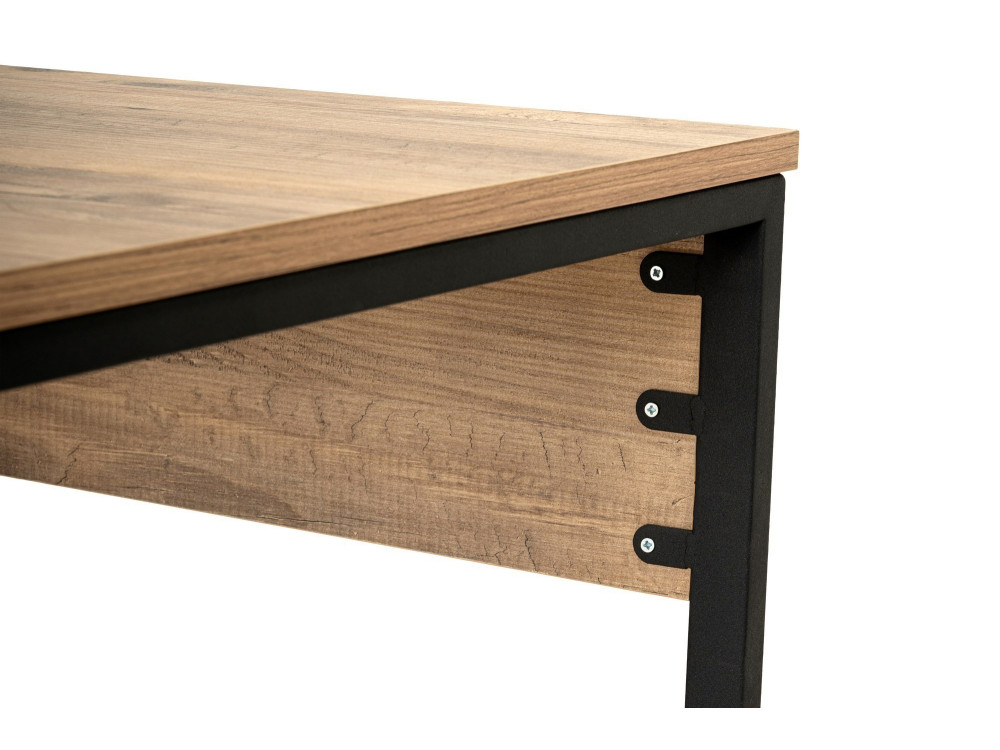 Secretária de estudo Twin - 240 x 60 x 74 cm - Atlantic PineBlack
