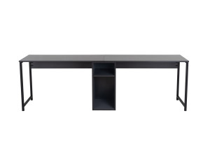 Secretária Twin - 240 x 60 x 74 cm - Preto Antracite