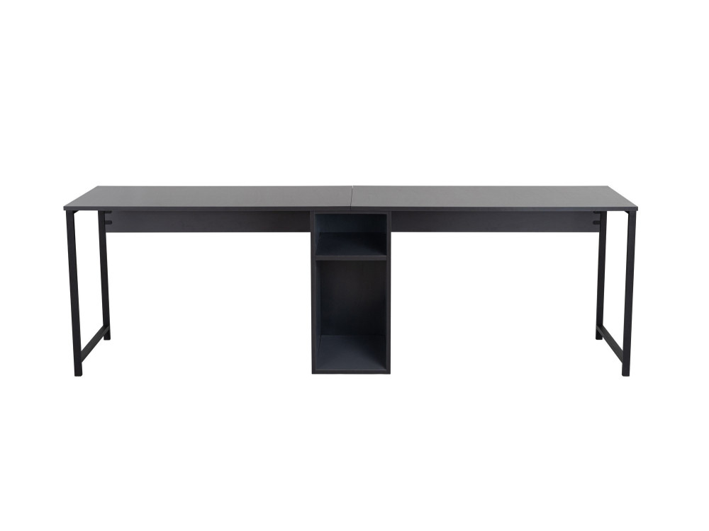 Secretária Twin - 240 x 60 x 74 cm - Preto Antracite