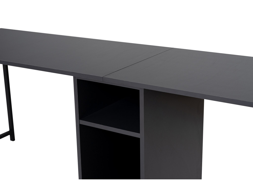 Secretária Twin - 240 x 60 x 74 cm - Preto Antracite