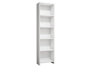 Estante de madeira "Barkin" - 40 x 19 x 150 cm - Branco