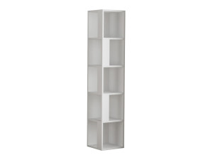 Estante de madeira "Piano" - 34 x 34 x 161 cm - Branco