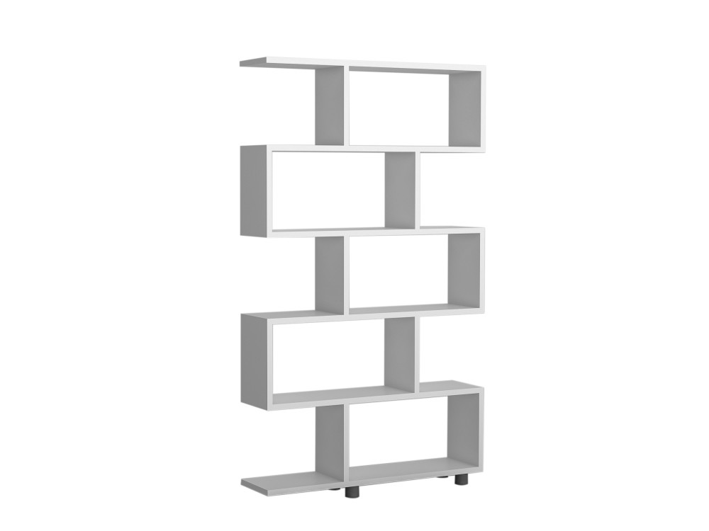 Estante de madeira "Elif" 90 x 20 x 156 cm - Branco