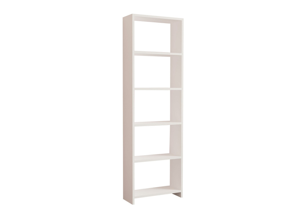 Estante de madeira "New" - 50 x 19 x 160 cm - Branco