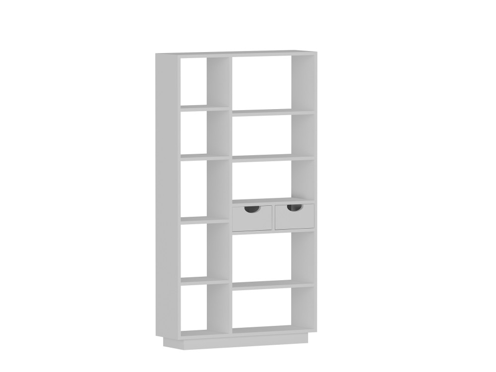 Estante de madeira "Luma" - 80 x 25 x 188 cm - Branco