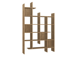 Estante de madeira "Manco" - 122 x 25 x 188 cm - Hitit