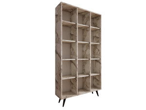 Estante de madeira "Zipa" 100 x 25 x 184 cm - Carvalho