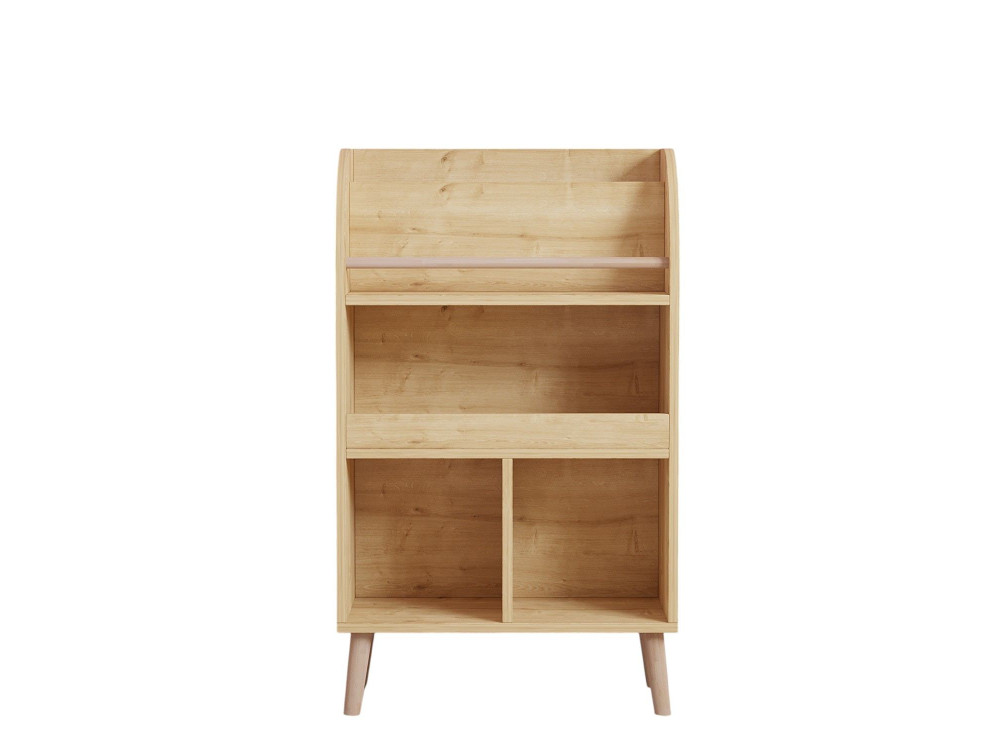 Estante de madeira "Minola" - 60 x 30 x 102 cm - Bege