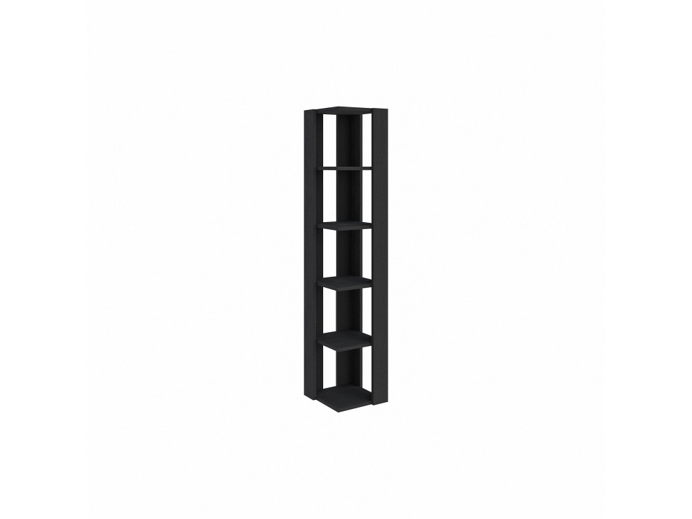 Estante de madeira "Nati" - 32 x 32 x 161 cm - Preto