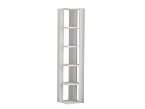 Estante de madeira "Nati" - 32 x 32 x 161 cm - Branco