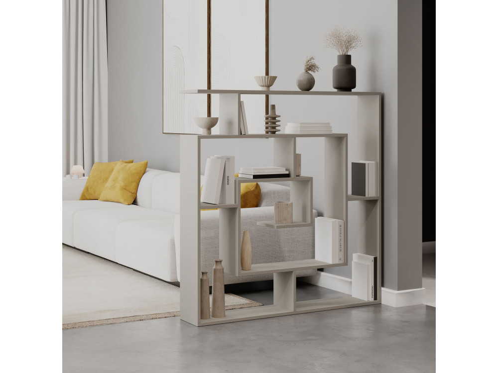 Estante de madeira "Labirent" - 125 x 22 x 129 cm - Arenito
