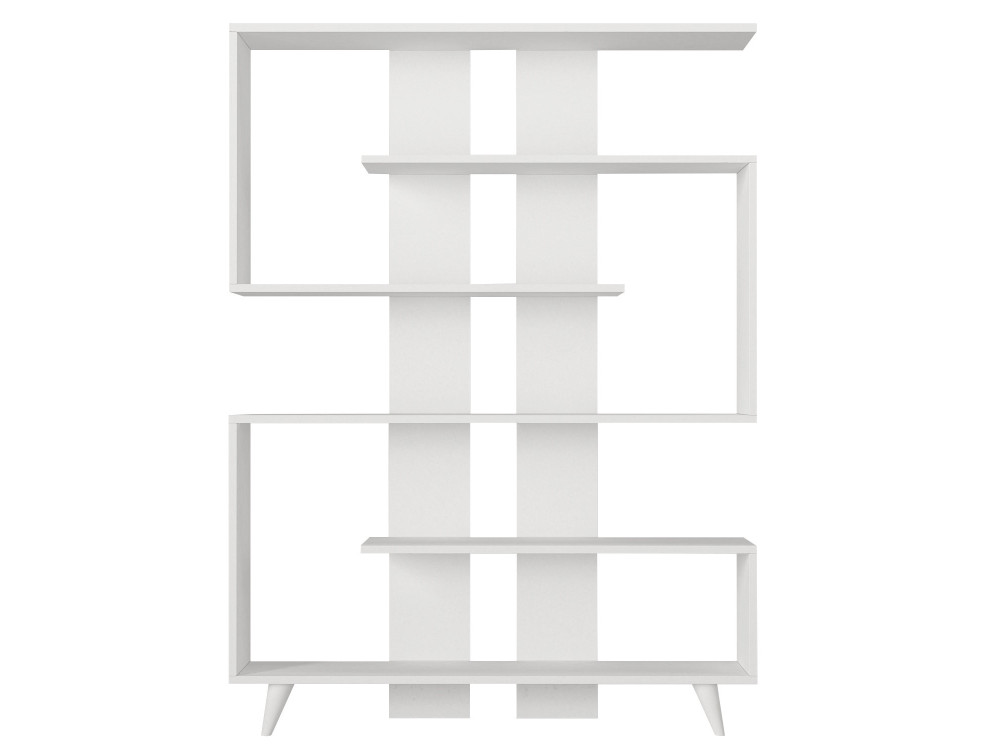 Estante de madeira "Rain" - 120 x 20 x 162 cm - Branco