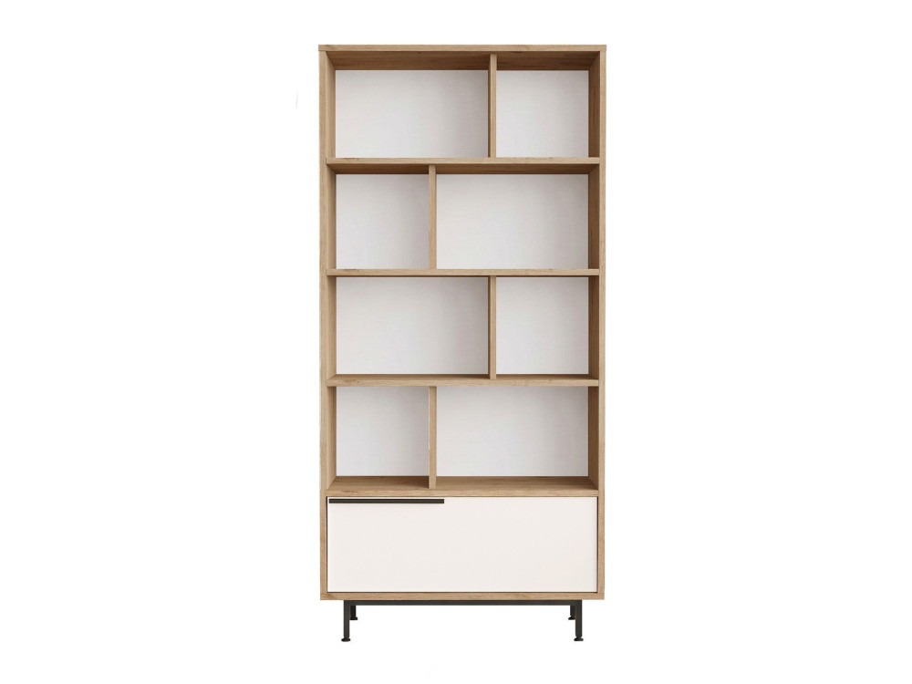 Estante de madeira "ON4-SW" - 84 x 30 x 176 cm - Branco