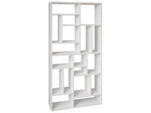 Estante de madeira "Nicola" - 90 x 30 x 180 cm - Branco