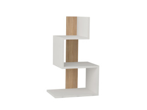 Mesa de apoio de madeira "Rosie" - 42 x 30 x 72 cm - Carvalho branco