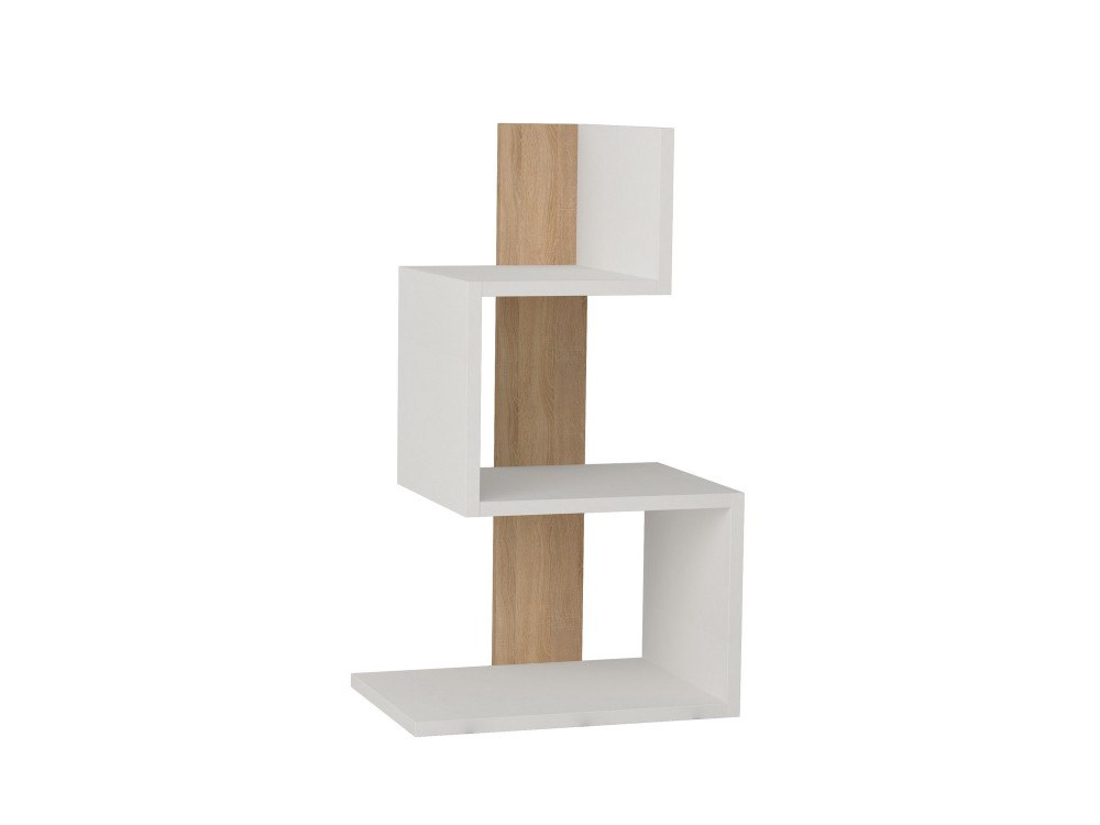 Mesa de apoio de madeira "Rosie" - 42 x 30 x 72 cm - Carvalho branco