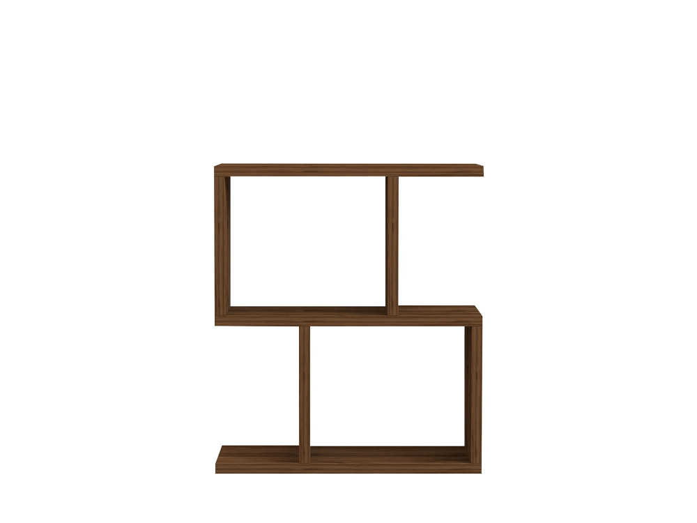 Mesa de apoio de madeira "Zet" - 45 x 17 x 51 cm - Nogueira