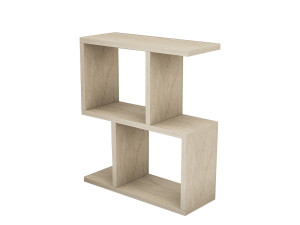 Mesa de apoio de madeira "Zet" - 45 x 17 x 51 cm - Travertino