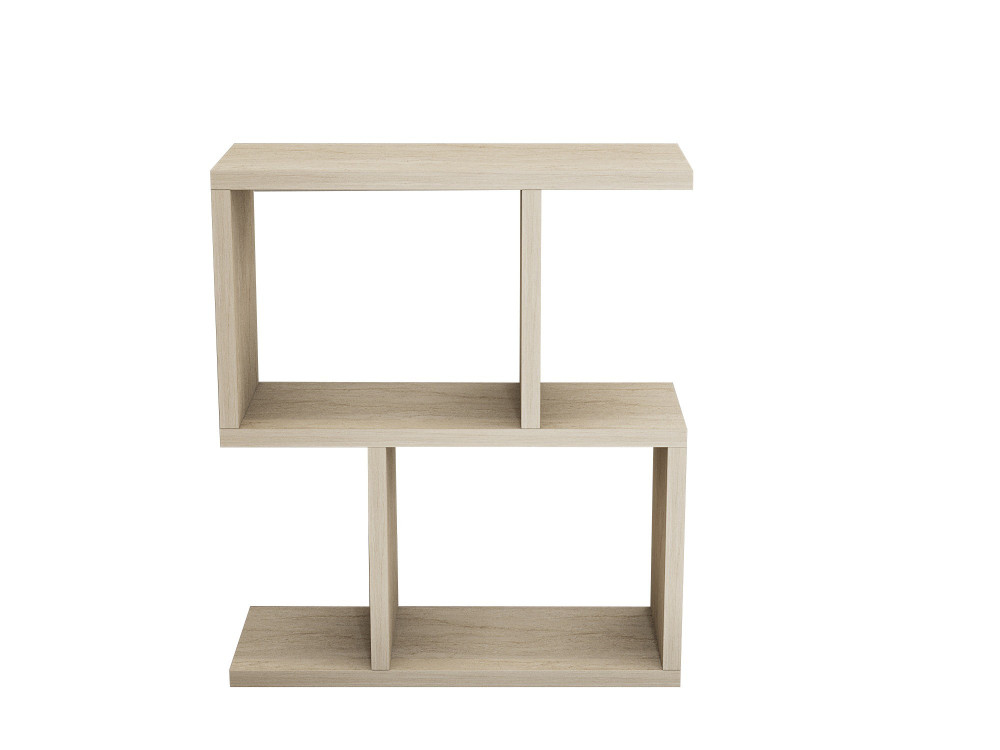 Mesa de apoio de madeira "Zet" - 45 x 17 x 51 cm - Travertino