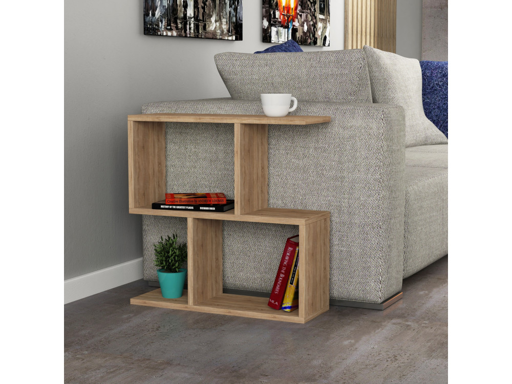 Mesa de apoio de madeira "Mania" - 60 x 20 x 60 cm - Carvalho