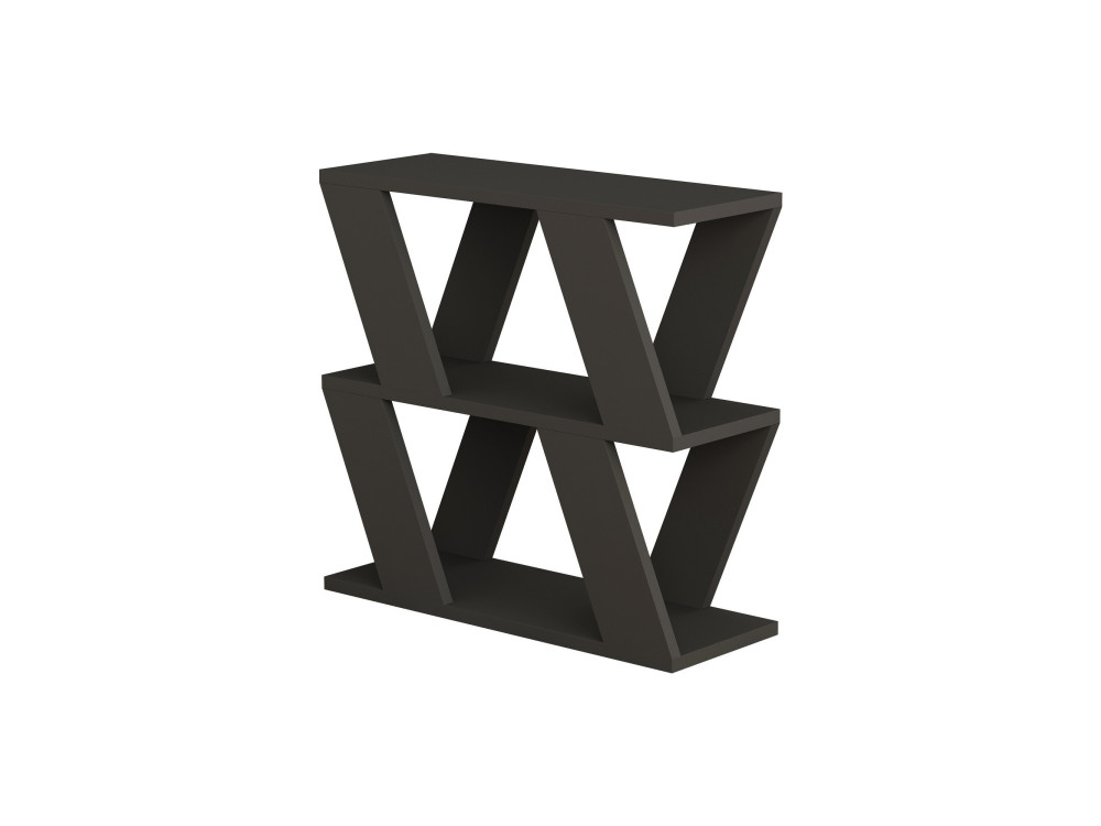 Mesa de apoio de madeira "Lazena" - 60 x 22 x 57 cm - Antracite