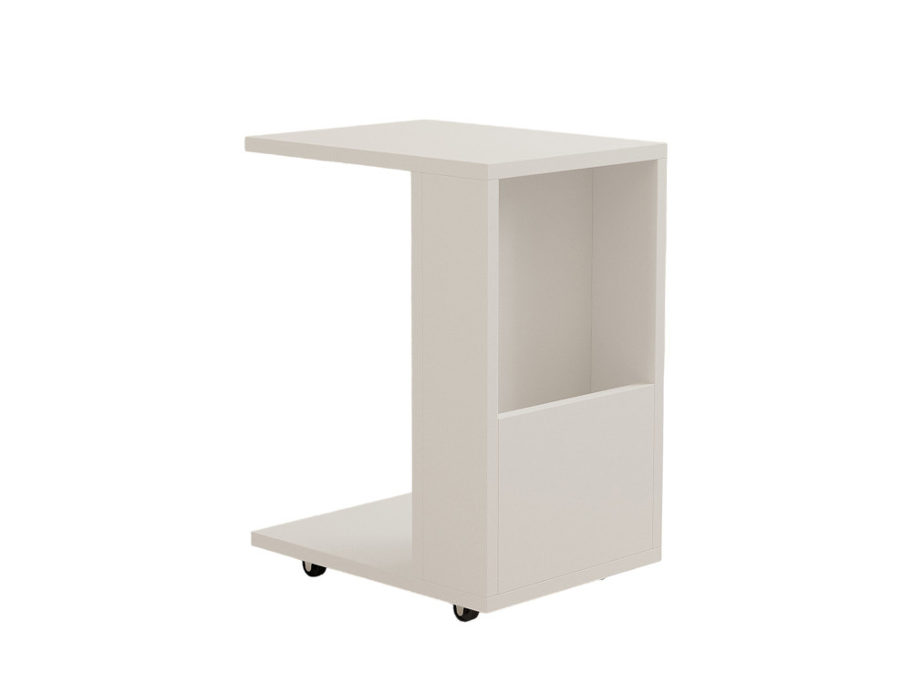 Mesa de apoio de madeira "Star" - 30 x 40 x 50 cm - Branco