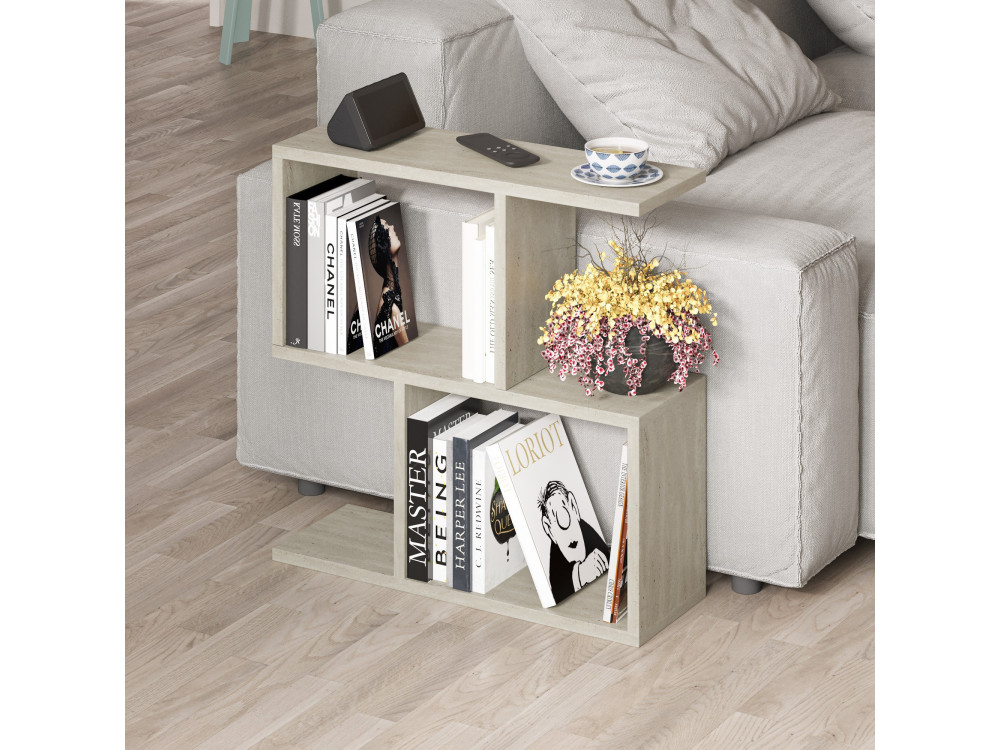 Mesa de centro em madeira "Homemania" - 60 x 60 x 20 cm - Bege