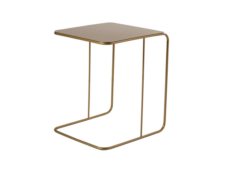 Mesa de apoio metálica "Poet" 47 x 46 x 57 cm - Ouro