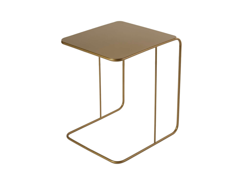 Mesa de apoio metálica "Poet" 47 x 46 x 57 cm - Ouro
