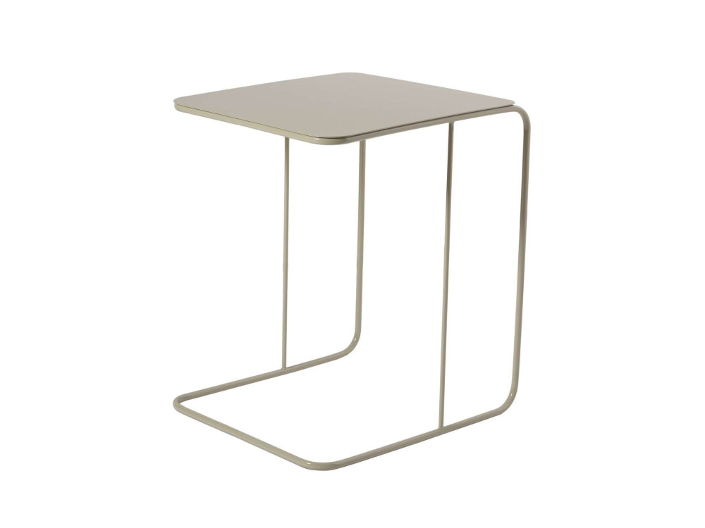 Mesa de apoio metálica "Poet" 47 x 46 x 57 cm - Taupe