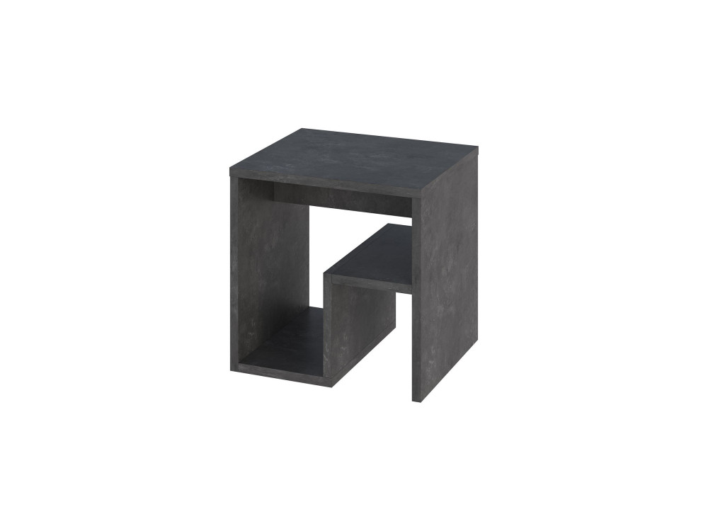 Mesa ocasional de madeira "Bon" 40 x 35 x 40 cm - Cinzento retro