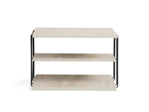 Mesa de apoio de madeira "Lifon" - 50 x 40 x 33 cm - Travertino