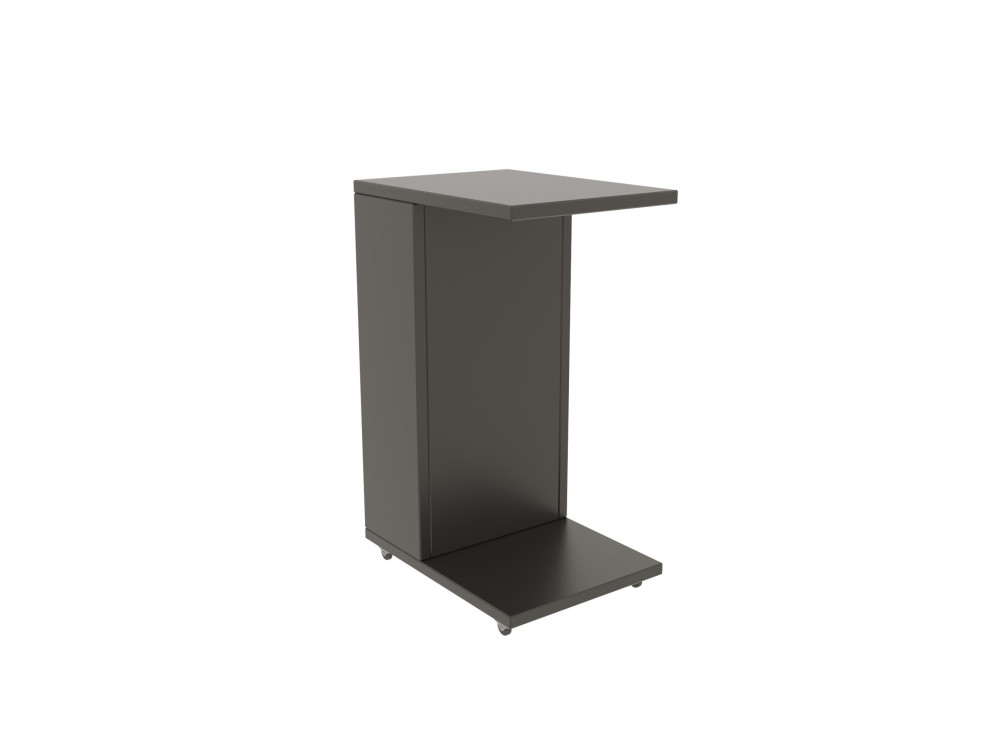 Mesa de apoio de madeira "Filinta" - 30 x 40 x 63 cm - Cinzento antracite