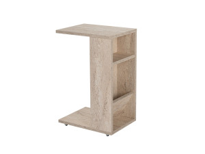 Mesa de apoio de madeira "Filinta" - 30 x 40 x 63 cm - Travertino