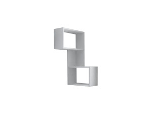Prateleira de parede em madeira "Part" - 47 x 20 x 85 cm - Branco