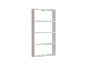 Estante de parede em madeira "Quatro" - 43 x 9 x 80 cm - Branco