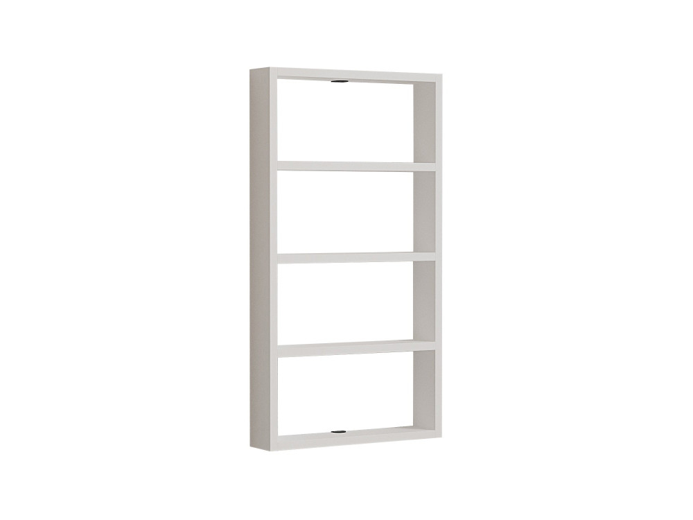 Estante de parede em madeira "Quatro" - 43 x 9 x 80 cm - Branco