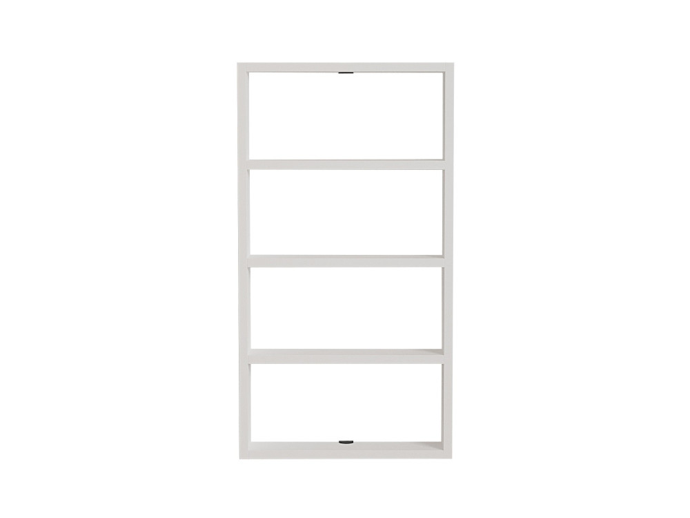 Estante de parede em madeira "Quatro" - 43 x 9 x 80 cm - Branco