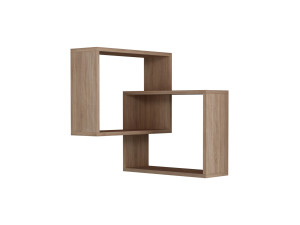 Prateleira de parede em madeira "Ring" - 68 x 60 x 68 cm - Carvalho Sonoma