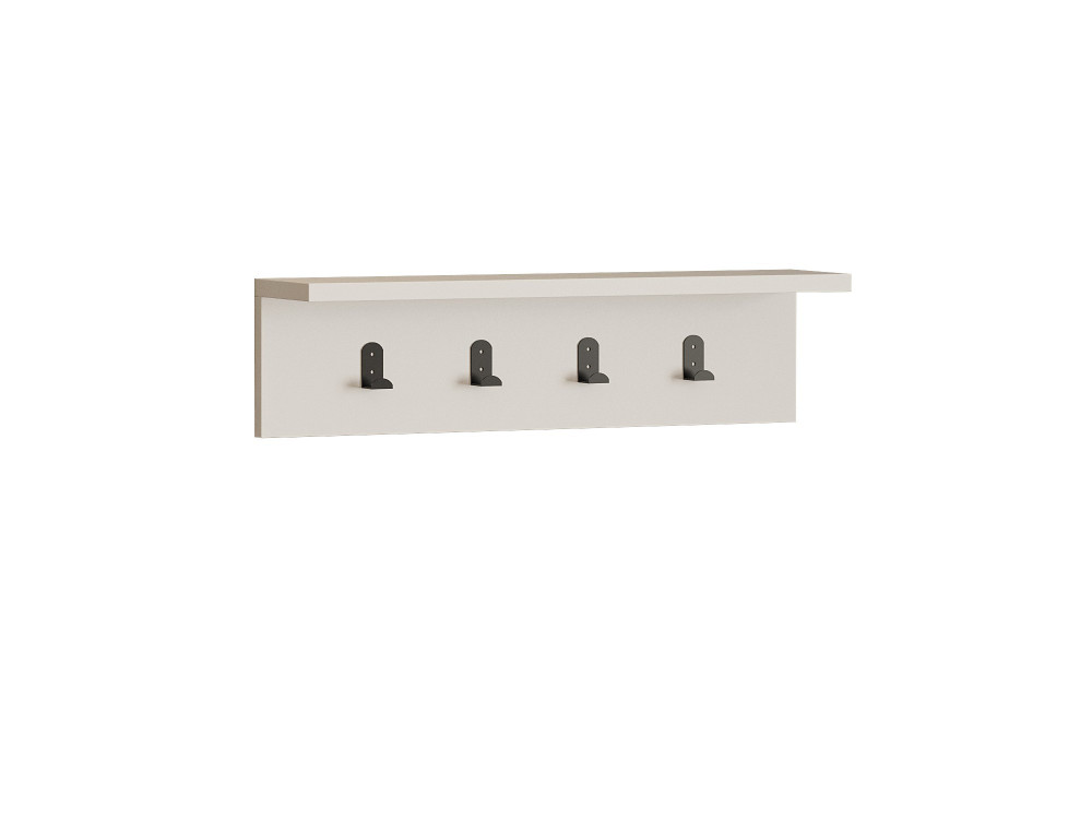 Prateleira de parede em madeira "Ayla" - 60 x 16 x 14 cm - Branco
