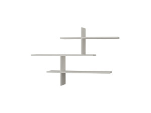 Prateleira de parede em madeira "Leo" - 123 x 22 x 80 cm - Branco