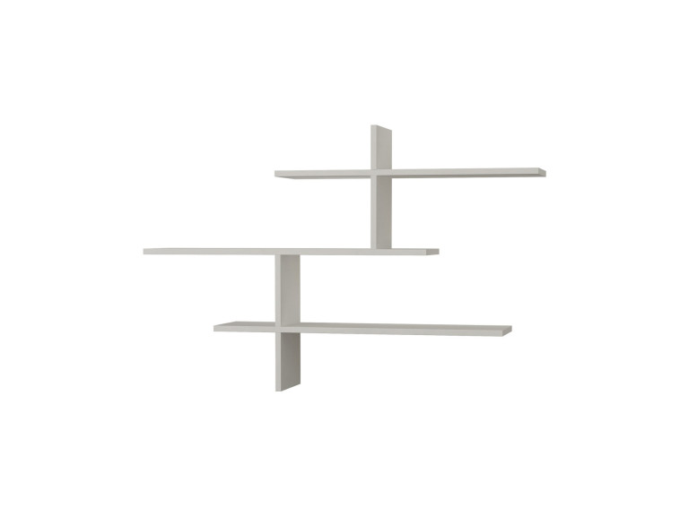 Prateleira de parede em madeira "Leo" - 123 x 22 x 80 cm - Branco