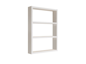 Prateleira de parede em madeira "PR1" - 43 x 9 x 60 cm - Branco