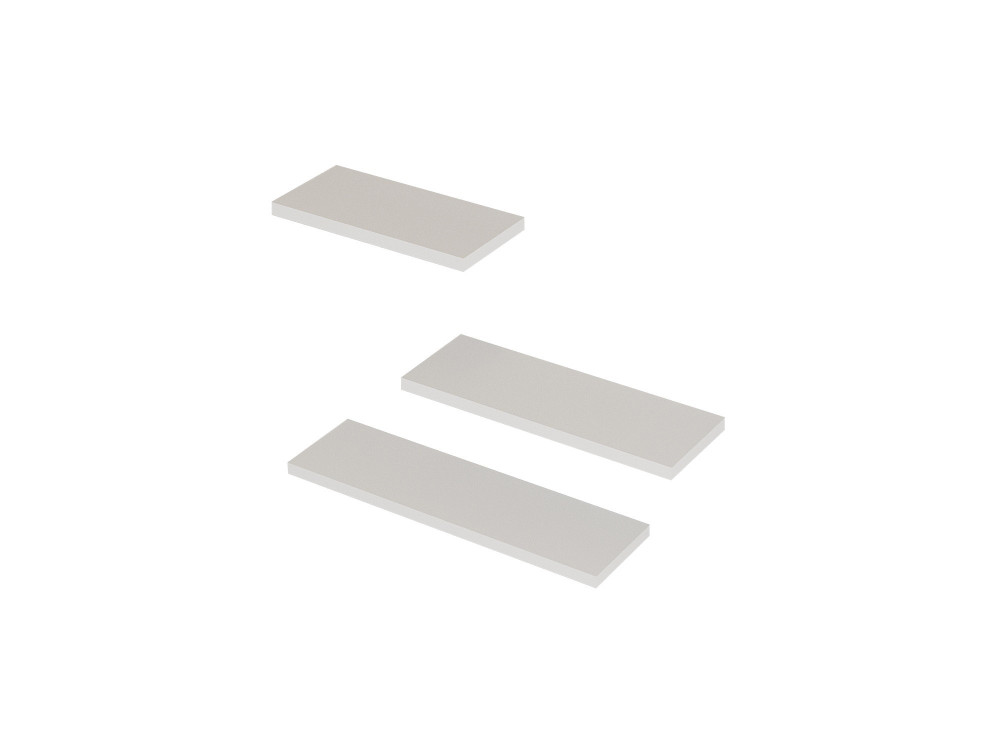 Prateleira de parede em madeira "Leila" - 50 x 14 x 2 cm - Branco