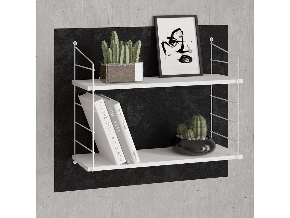 Prateleira de parede em madeira "Armoni" - 72 x 20 x 58 cm - Branco