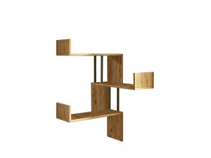 Prateleira de parede em madeira "VG17" - 60 x 60 x 109 cm - Pinho Atlântico