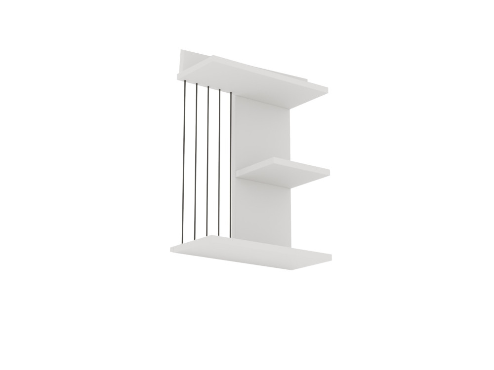 Prateleira de parede em madeira "Kinik" - 40 x 19 x 60 cm - Branco