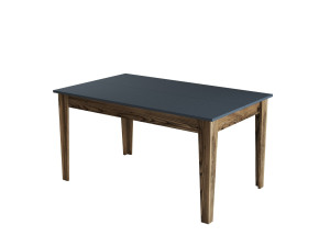 Mesa de jantar em madeira "Milan500" - 145 x 88 x 75 cm - Cinzento antracite