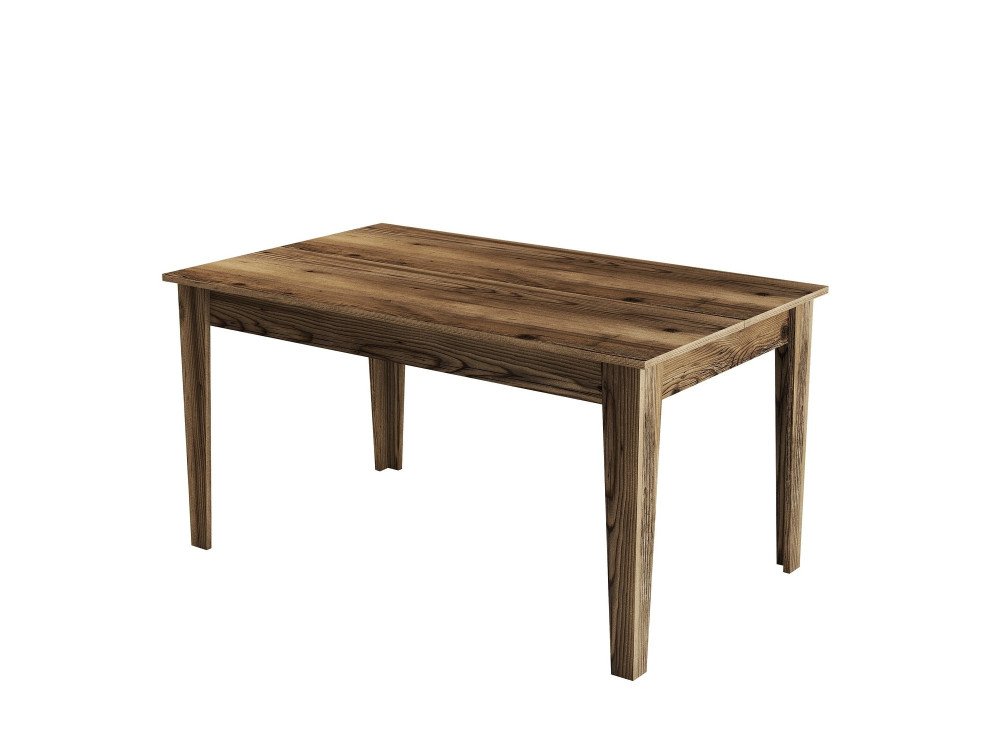Mesa de jantar em madeira "Milan500" - 145 x 88 x 75 cm - Castanho