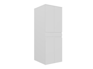 Móvel para máquina de lavar roupa «Neve 70» - 70 x 73 x 193 cm - Branco mate